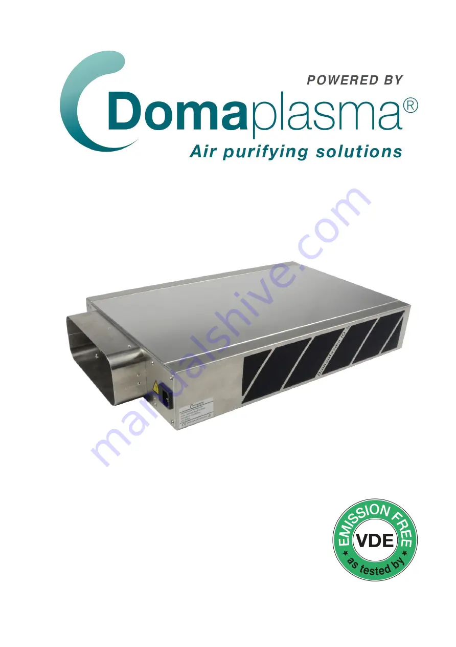 Domaplasma IQS Series User & Installation Instructions Manual Download Page 1