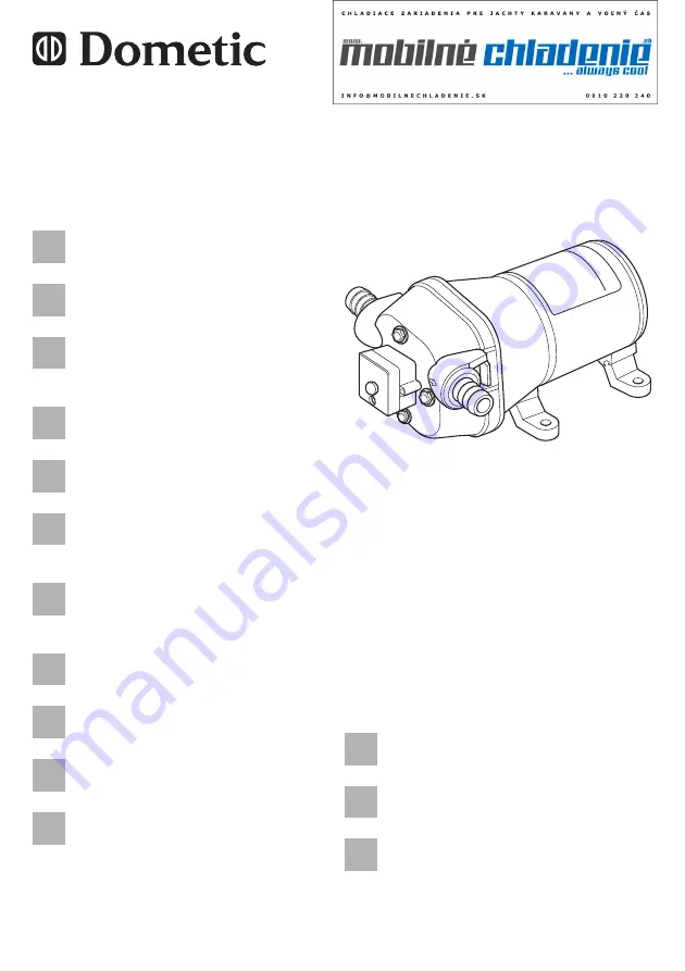 Dometic PowerPump PP1210 Скачать руководство пользователя страница 1