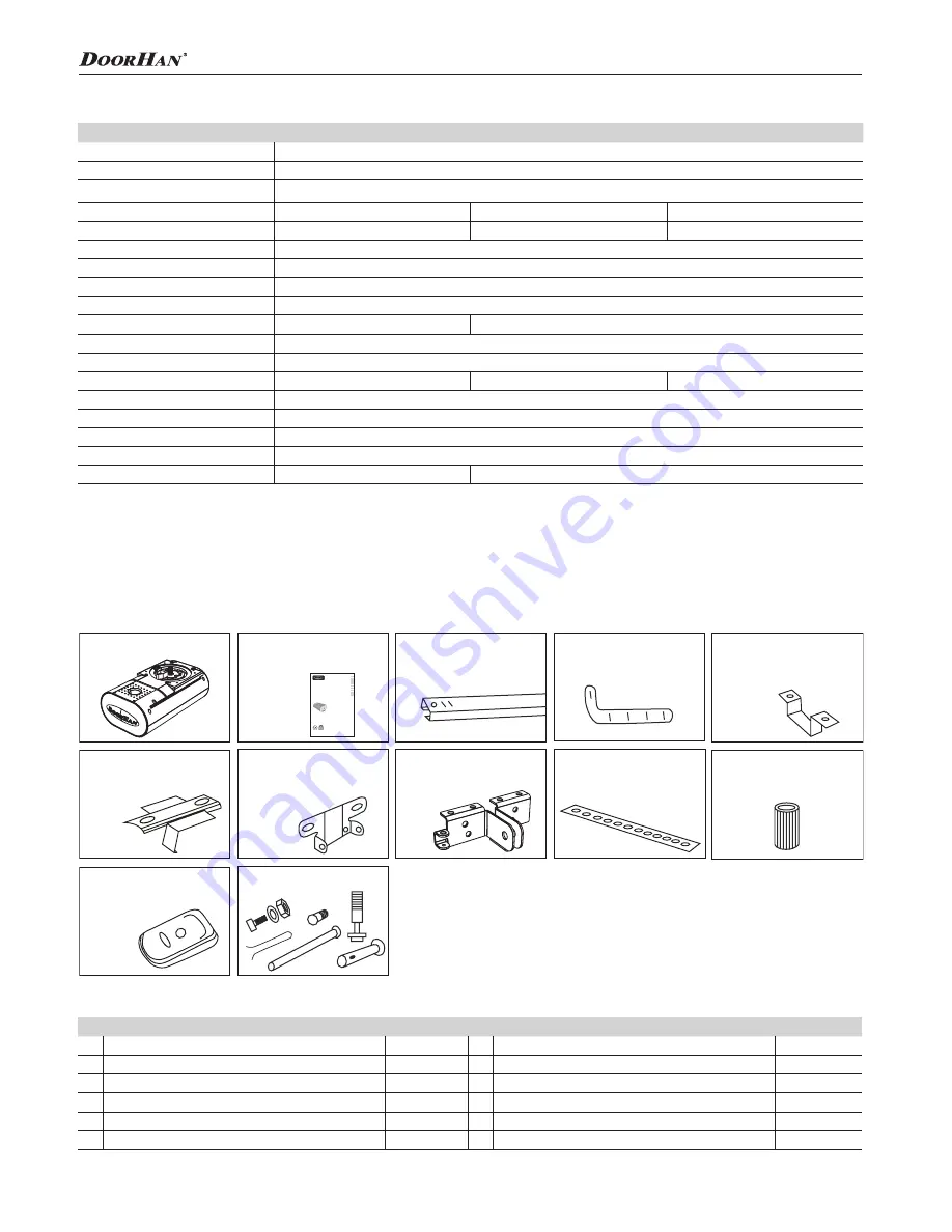 DoorHan FAST-750 Installation And Operating Manual Download Page 3