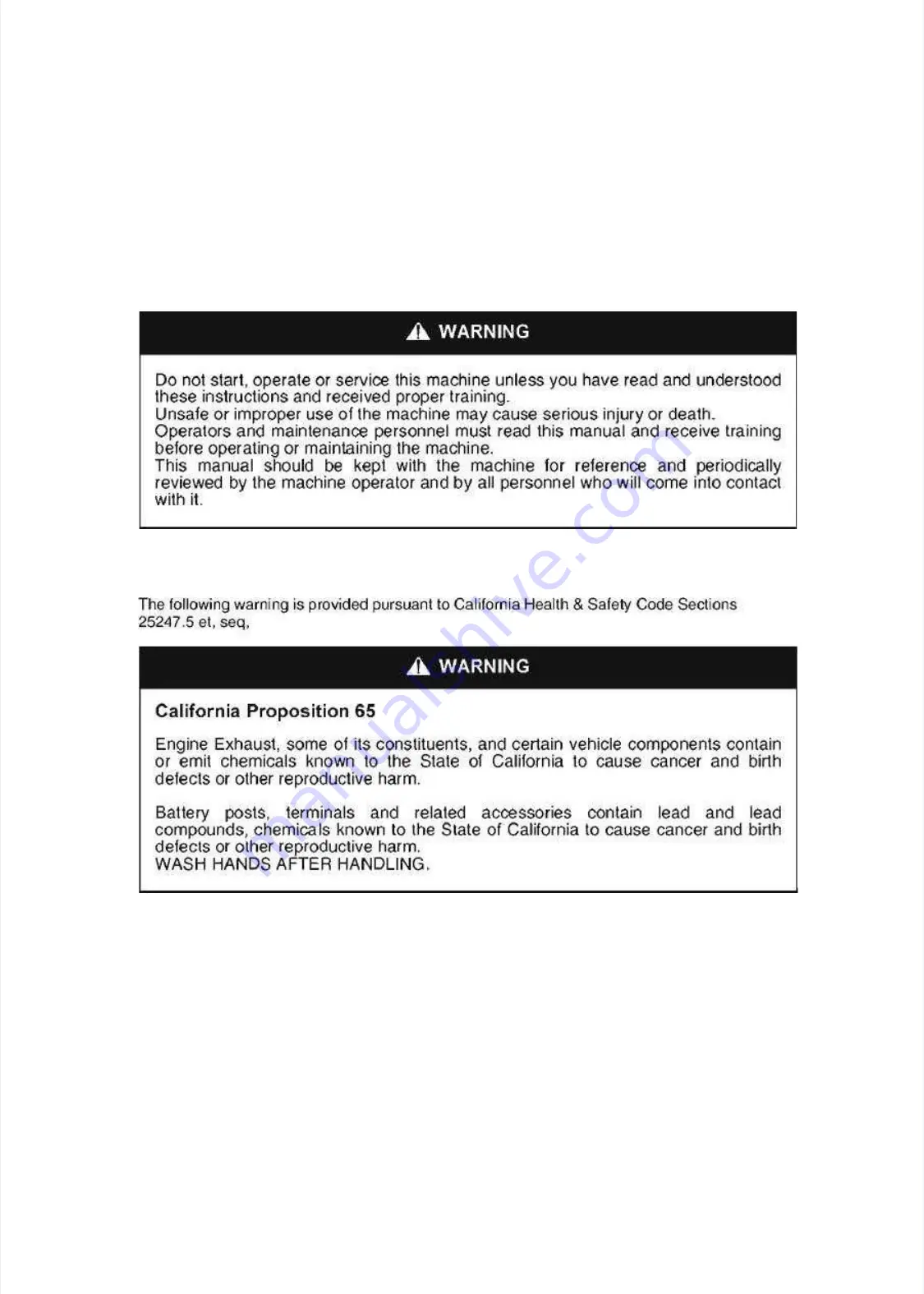 Doosan G20E-5 Operation & Maintenance Manual Download Page 2