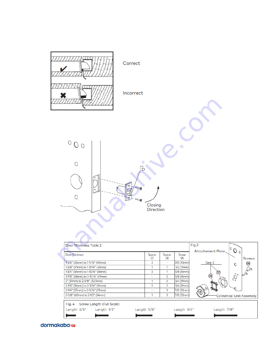 Dormakaba Saffire LX Installation Manual Download Page 16