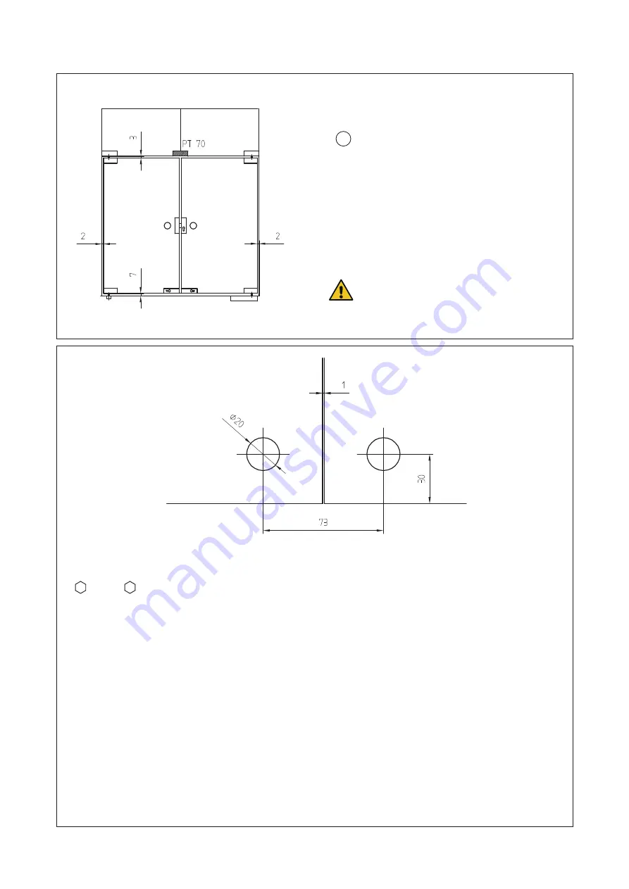 Dormakaba UNIVERSAL PT 70 Mounting Instructions Download Page 2