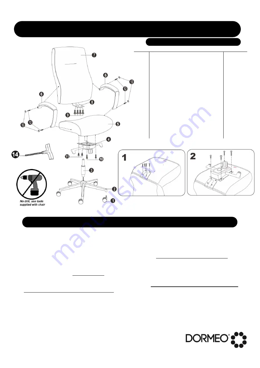 DORMEO OFD-CON555-BLK Скачать руководство пользователя страница 2