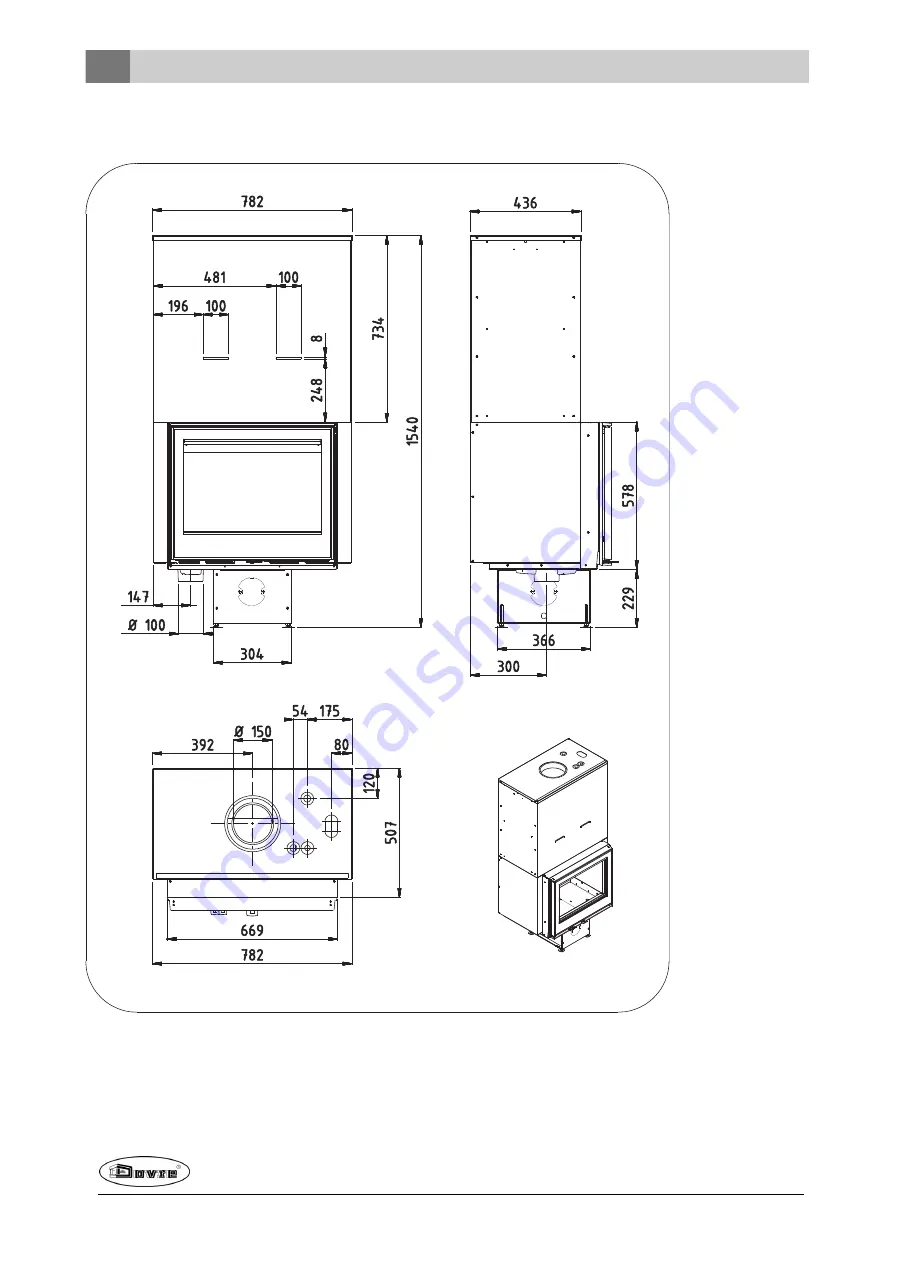 Dovre 2575 CBS WW Installation Instructions Manual Download Page 38