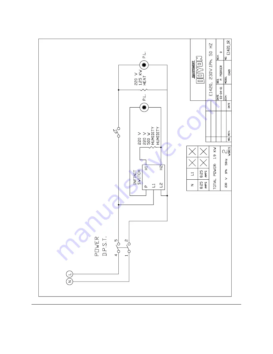 Doyon E1420 Скачать руководство пользователя страница 20