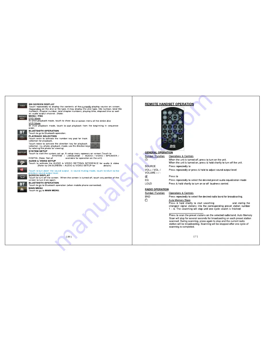 DP VIDEO DZP914 User Manual Download Page 8