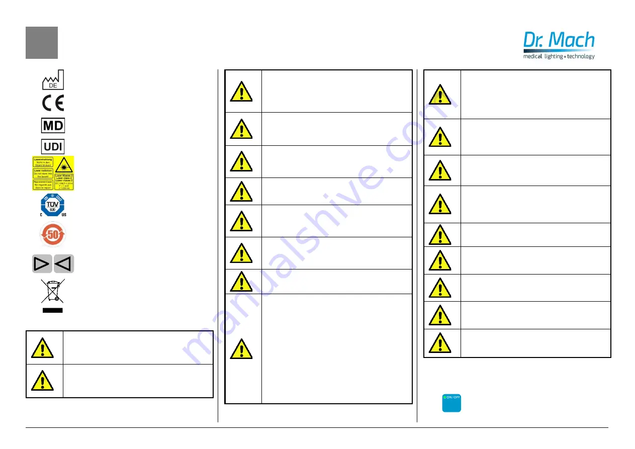 Dr. Mach LED 3 User Manual Download Page 60