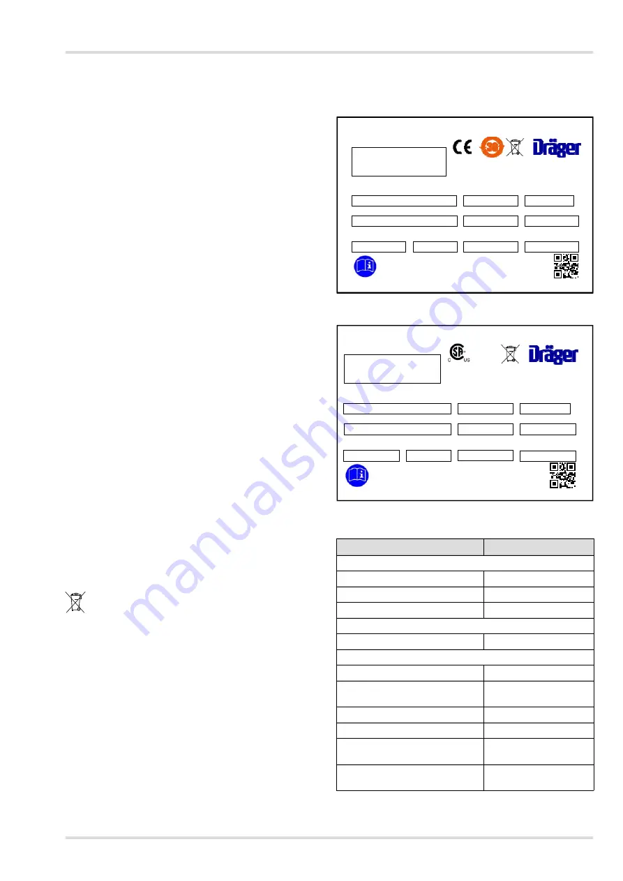 Dräger 200 ECO Instructions For Use Manual Download Page 73