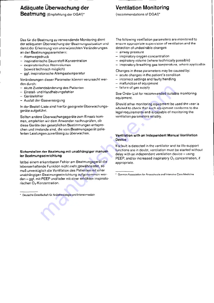 Dräger Babylog 1 HF Instructions For Use Manual Download Page 5