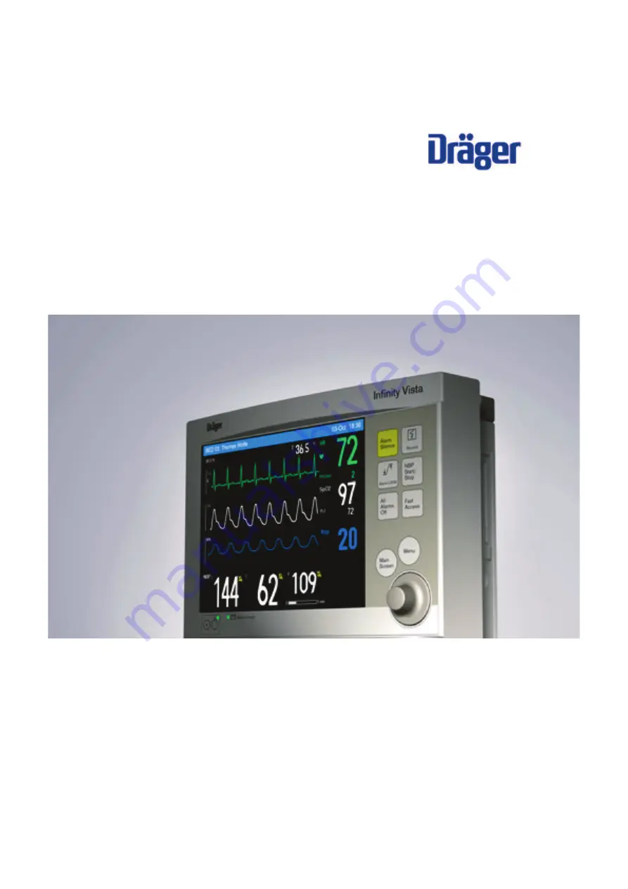 Dräger Infinity Vista Скачать руководство пользователя страница 1