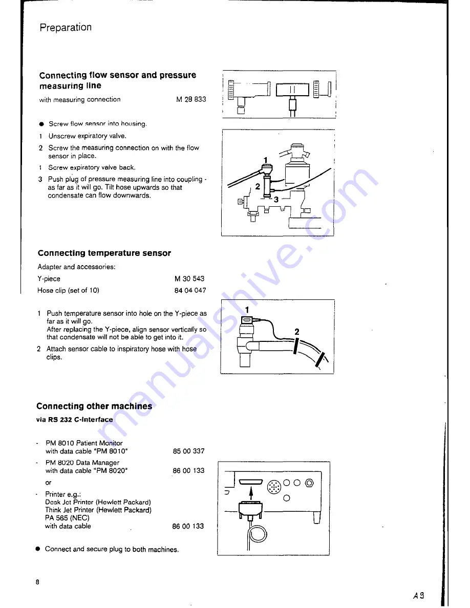 Dräger PM 8030 Instructions For Use Manual Download Page 8