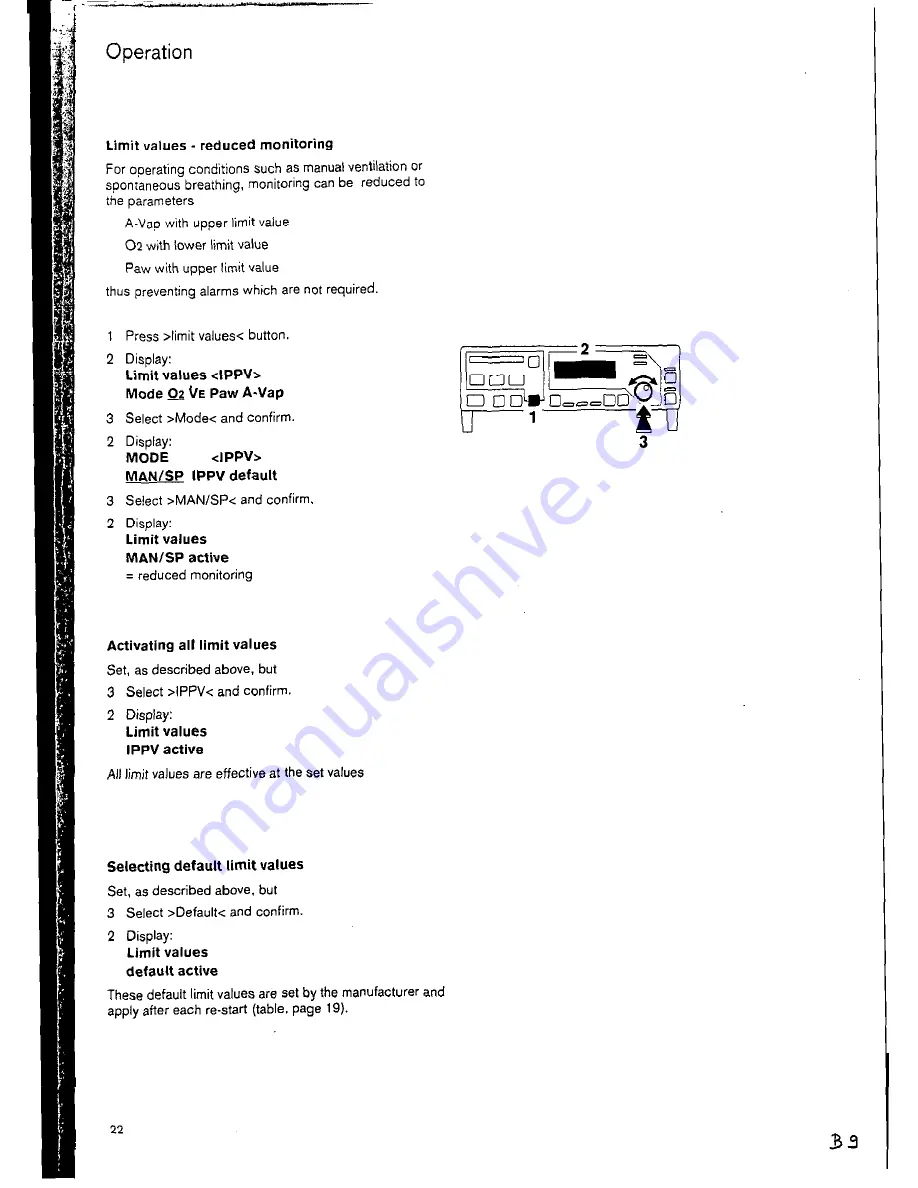 Dräger PM 8030 Instructions For Use Manual Download Page 22