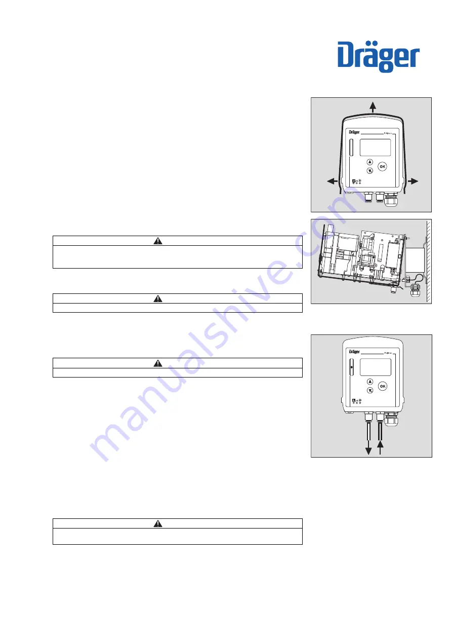 Dräger Polytron 3500 Installation Notes Download Page 1