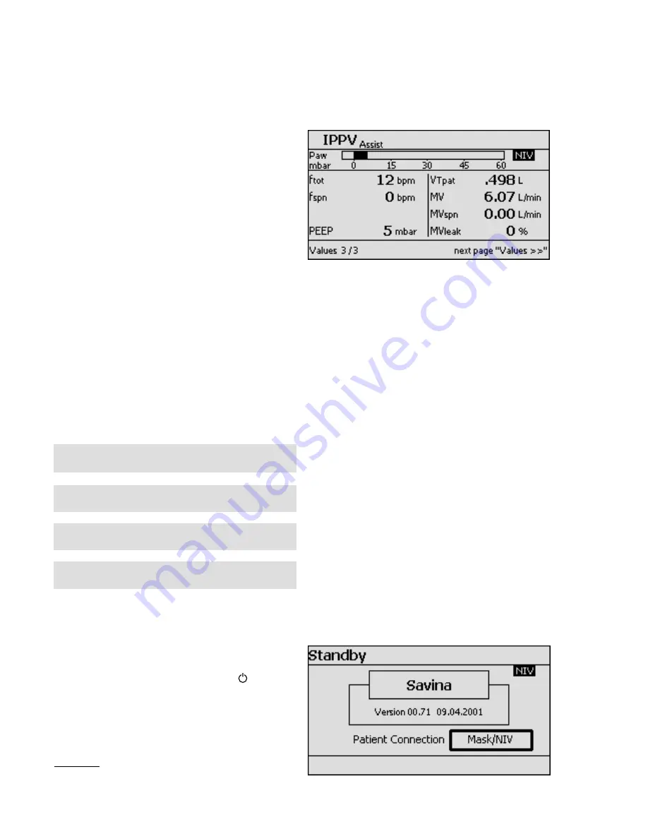 Dräger Savina Instructions For Use Manual Download Page 34