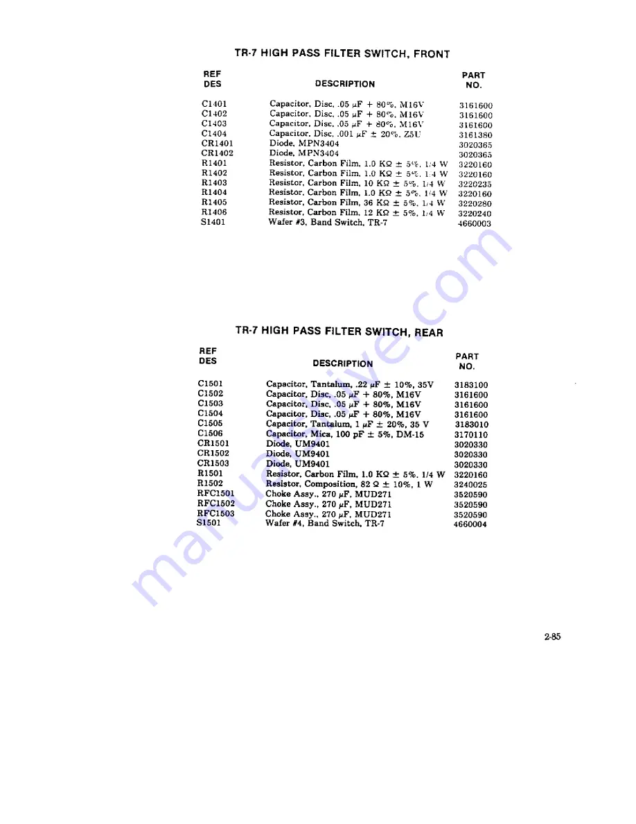 DRAKE TR7 Service Manual Download Page 108