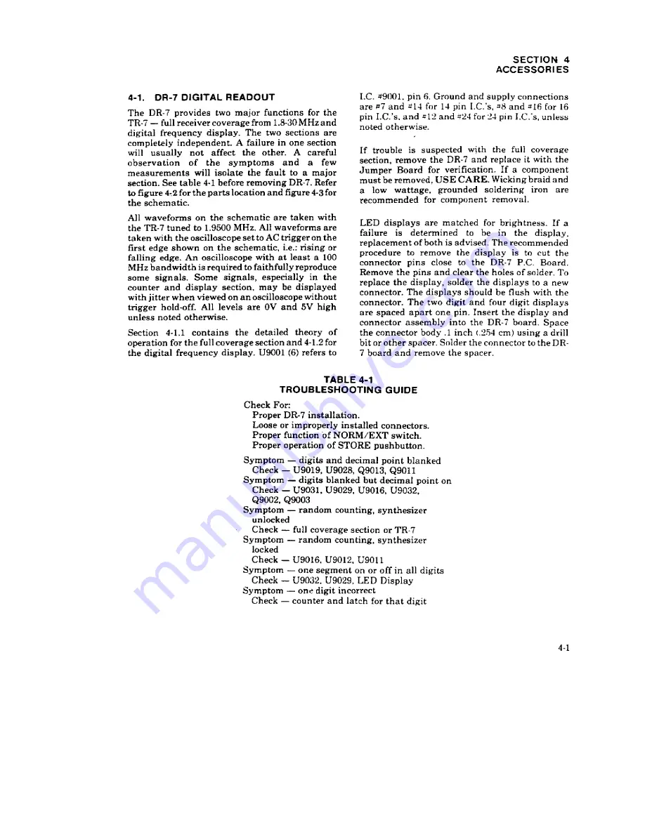 DRAKE TR7 Service Manual Download Page 145