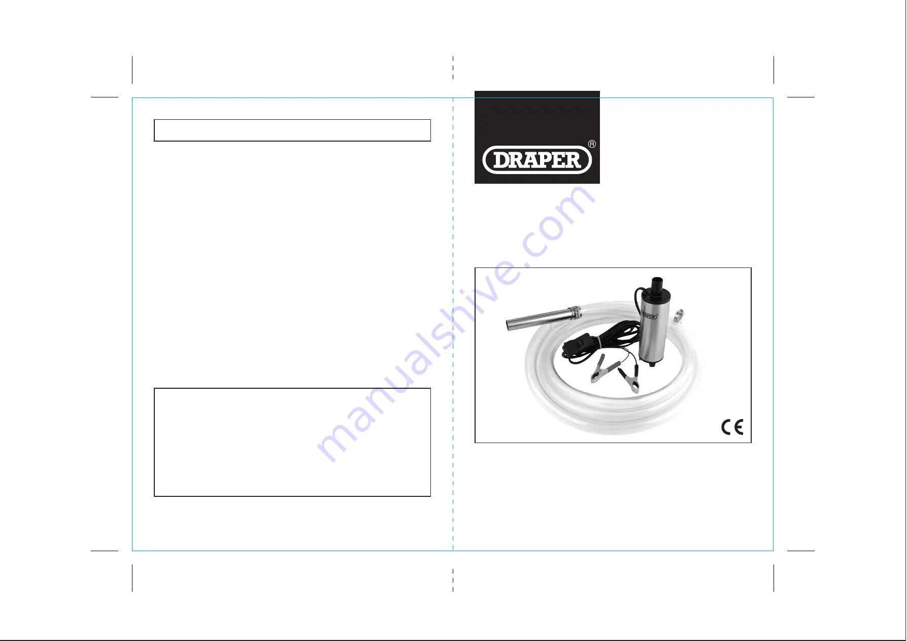 Draper 54044 Instruction Manual Download Page 1