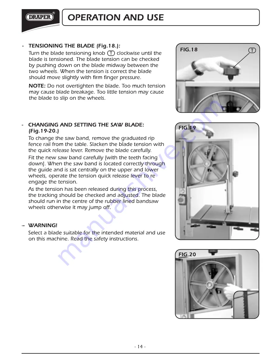 Draper BS250A Instructions Manual Download Page 15