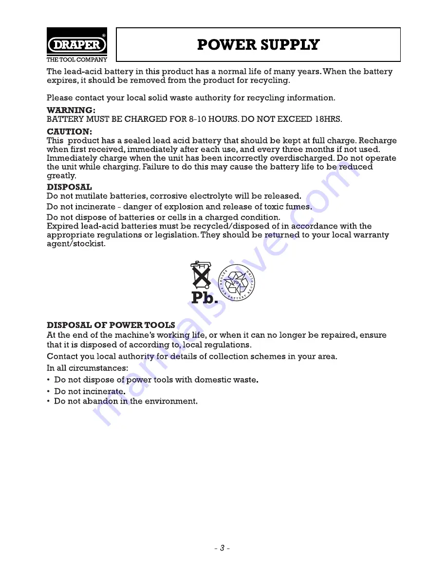 Draper CVC6 Instructions Manual Download Page 4