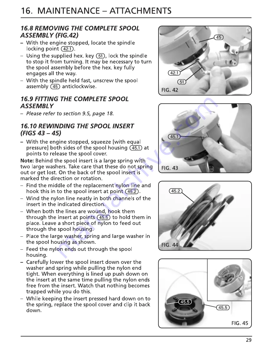 Draper GTP33 Instructions Manual Download Page 29