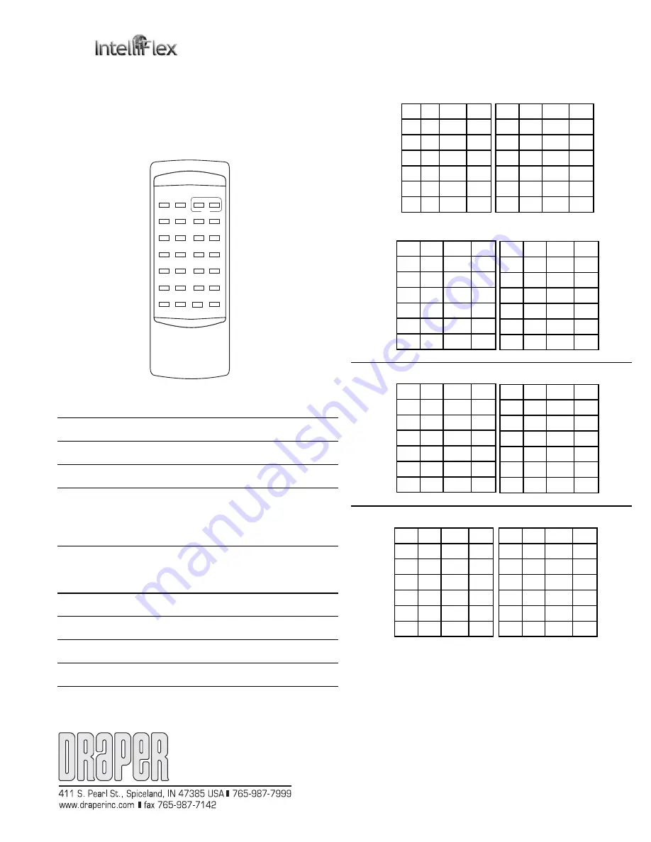 Draper IntelliFlex Installation Instructions Download Page 1