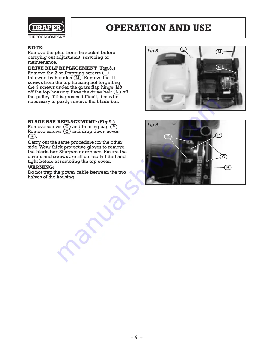 Draper LAS1300 Instructions Manual Download Page 10