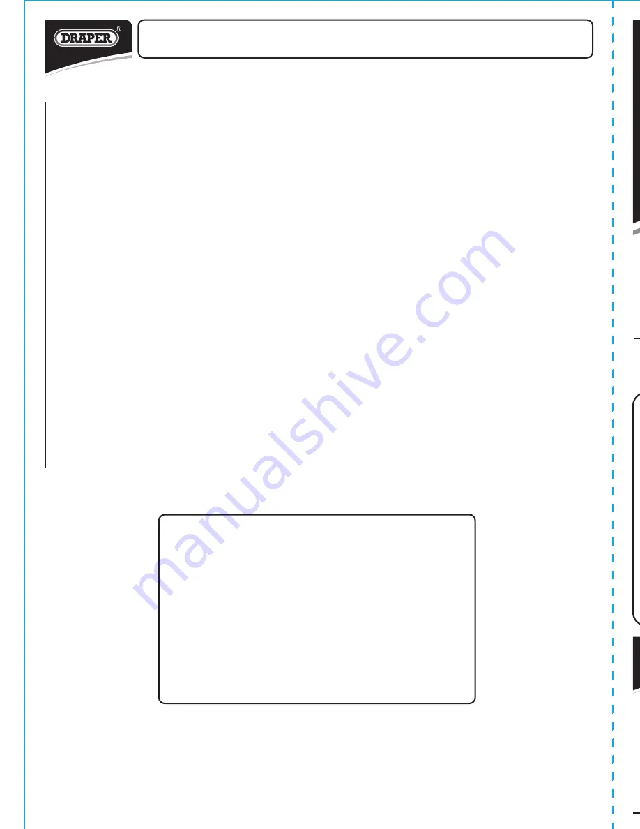 Draper PWP52 Instructions For Use Manual Download Page 28