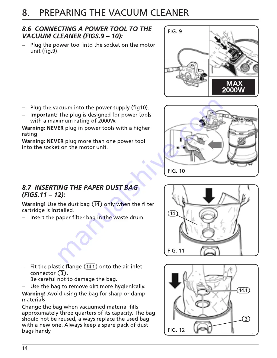 Draper WDV35LMC Instructions Manual Download Page 16