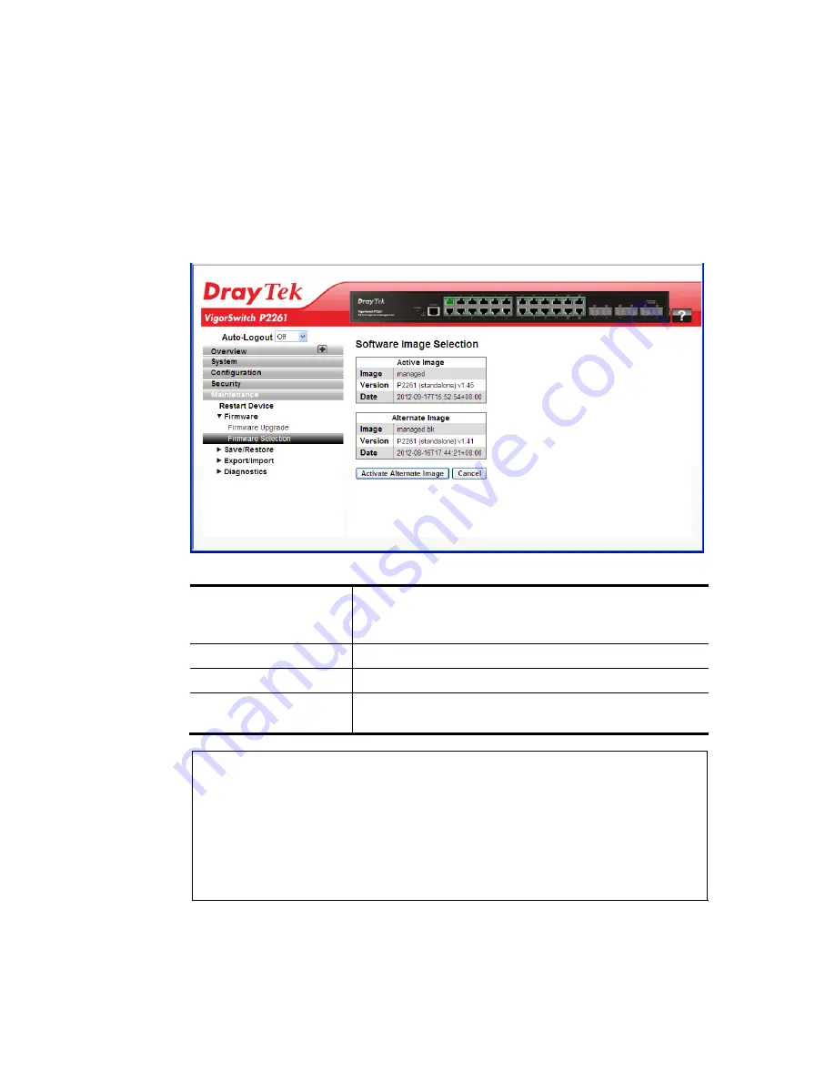 Draytek P2261 User Manual Download Page 222