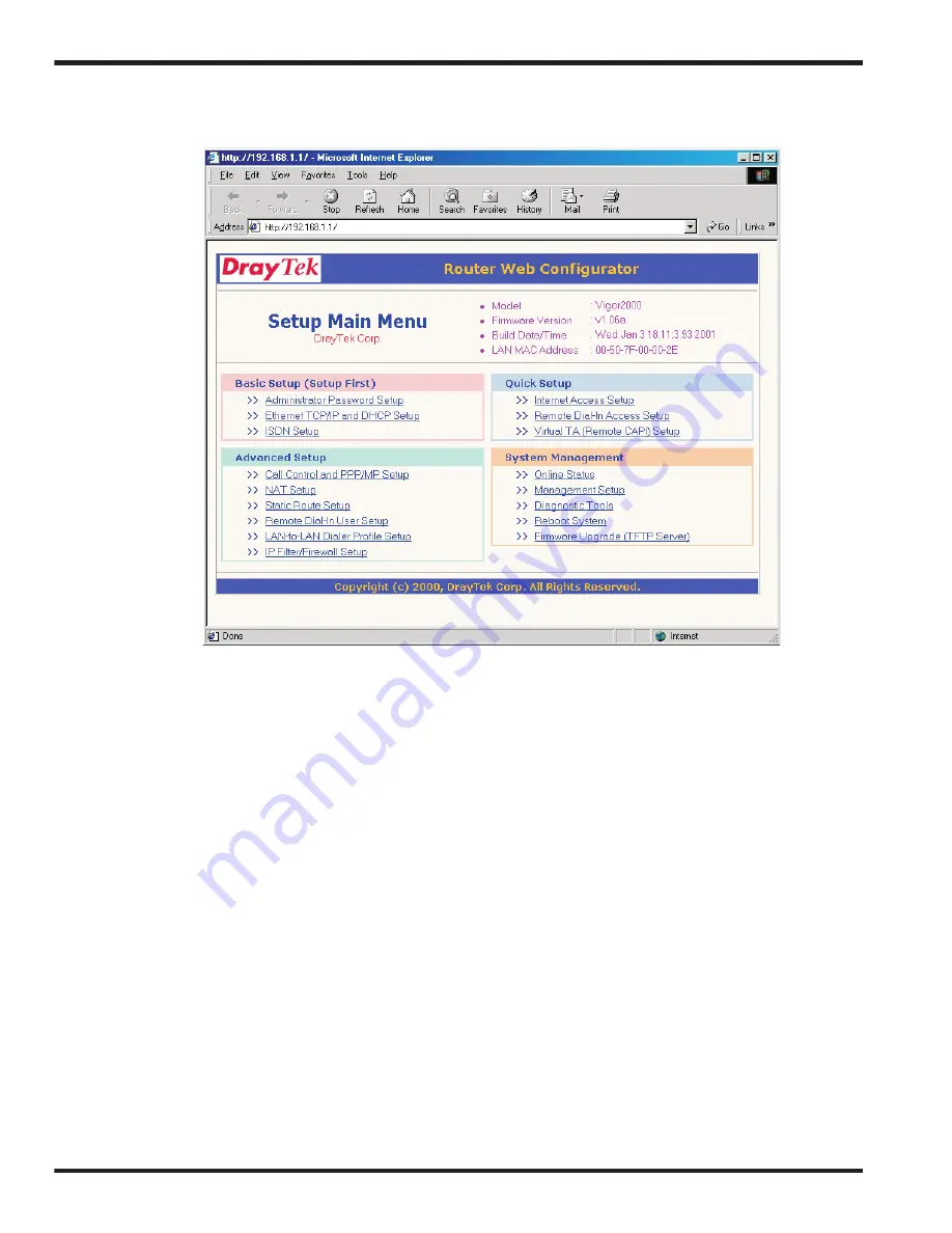 Draytek Vigor2000 User Manual Download Page 35