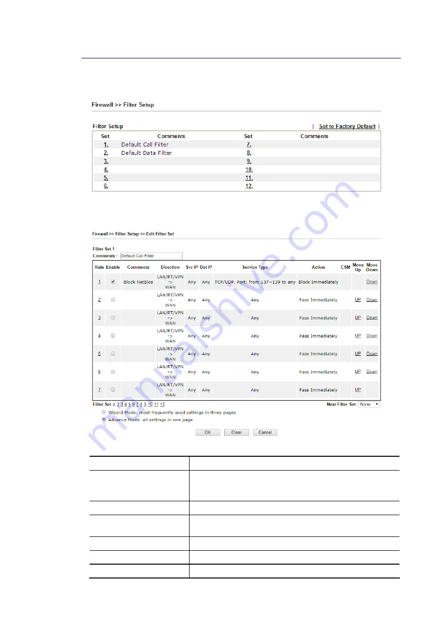 Draytek Vigor2620 Series User Manual Download Page 255