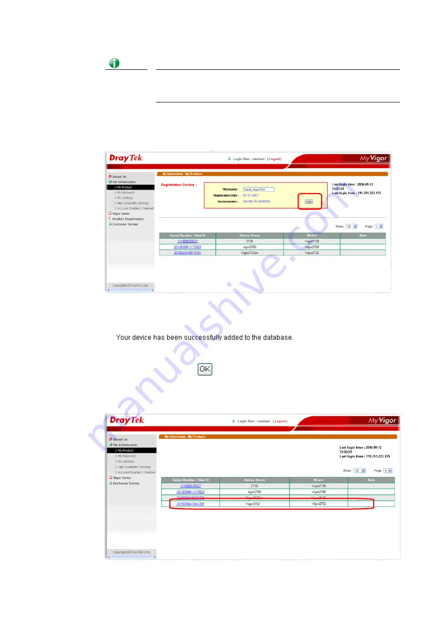 Draytek Vigor2762 series User Manual Download Page 57