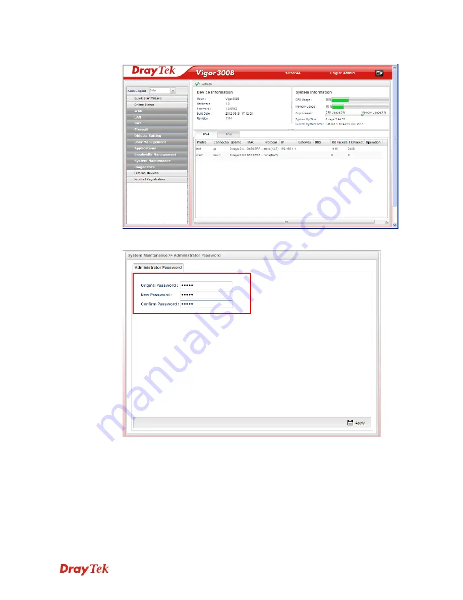 Draytek Vigor300B User Manual Download Page 16