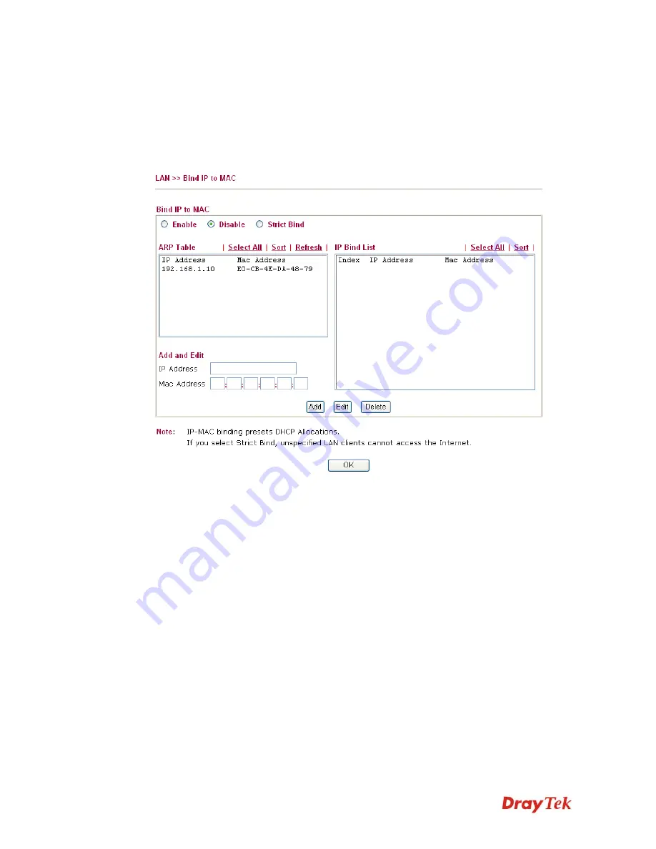 Draytek Vigor3200 Series User Manual Download Page 126