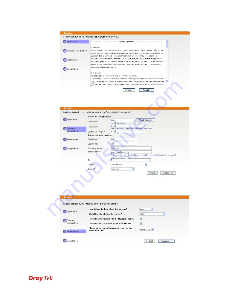 Draytek Vigor3200 Series User Manual Download Page 307