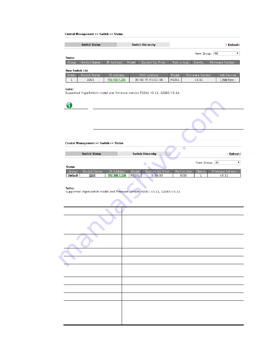 Draytek VIGOR3220 SERIES User Manual Download Page 470