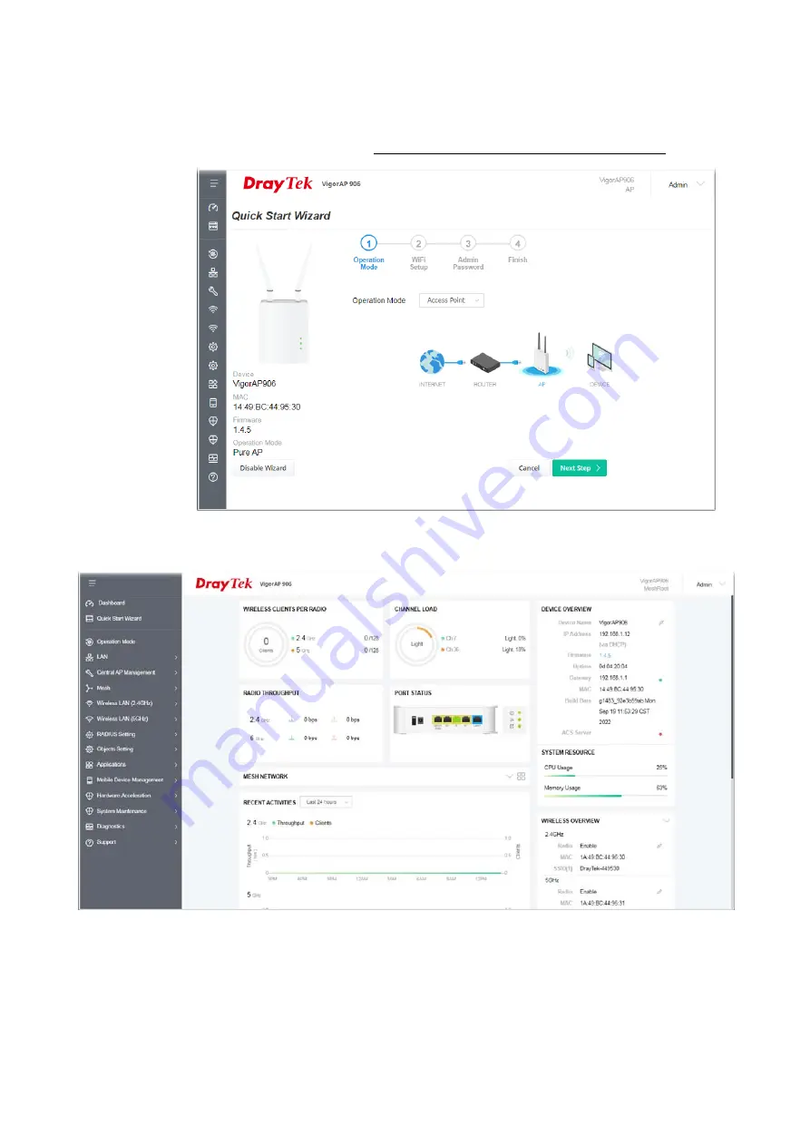 Draytek VigorAP 906 Скачать руководство пользователя страница 21