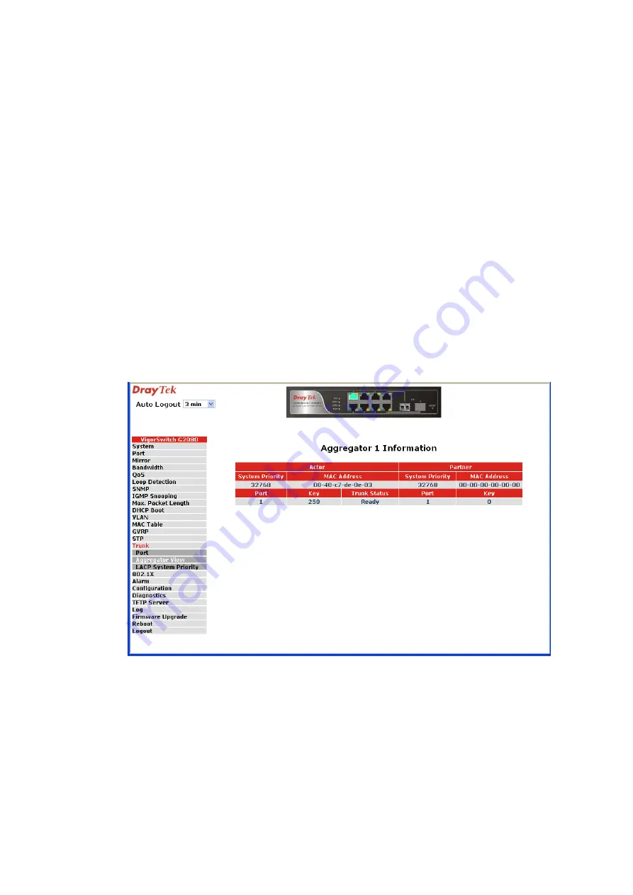 Draytek VigorSwitch G2080 User Manual Download Page 93