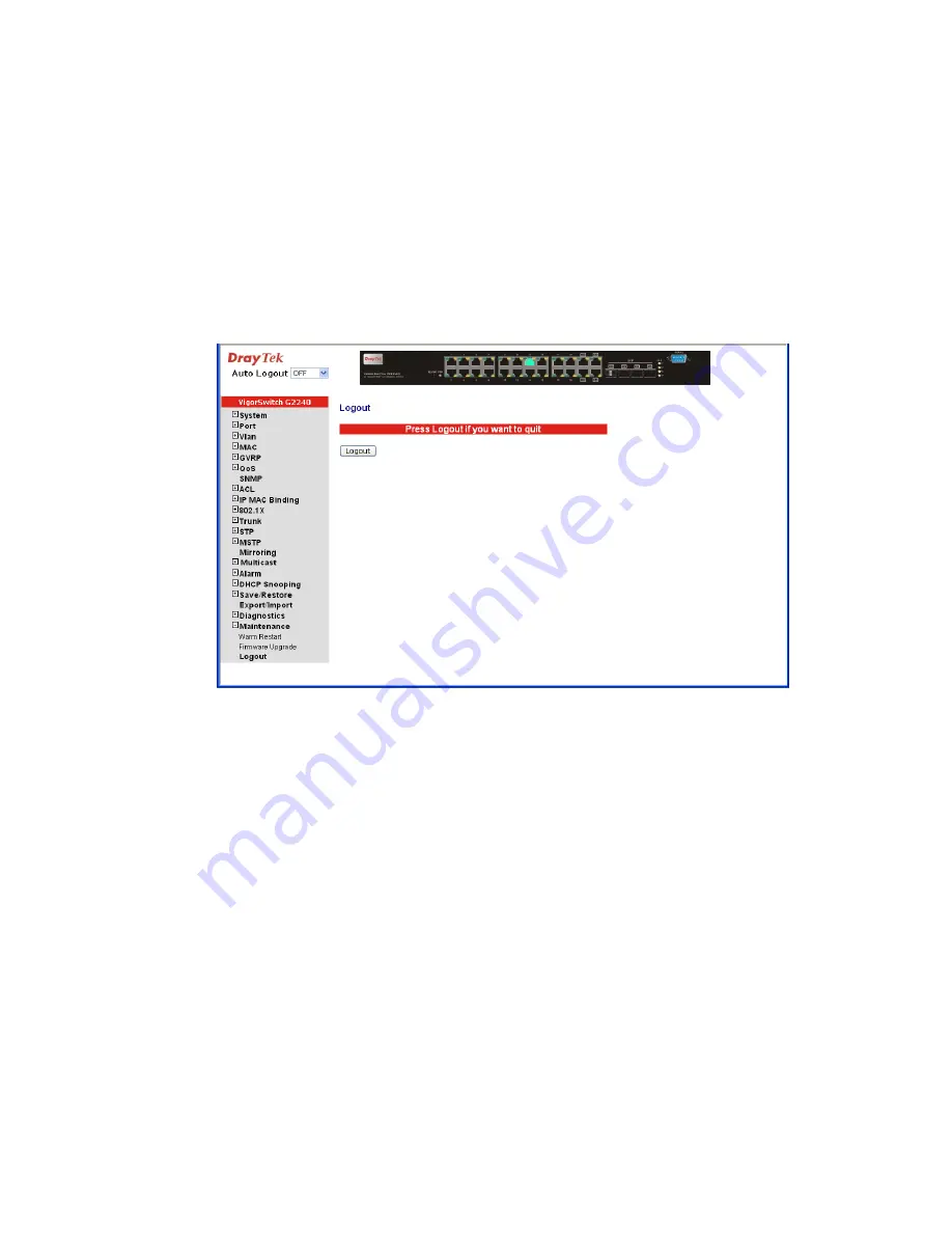 Draytek VigorSwitch G2240 User Manual Download Page 154