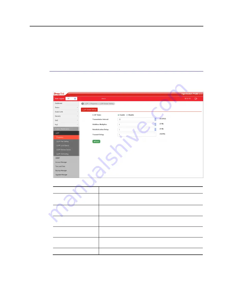 Draytek VigorSwitch P1280 User Manual Download Page 86