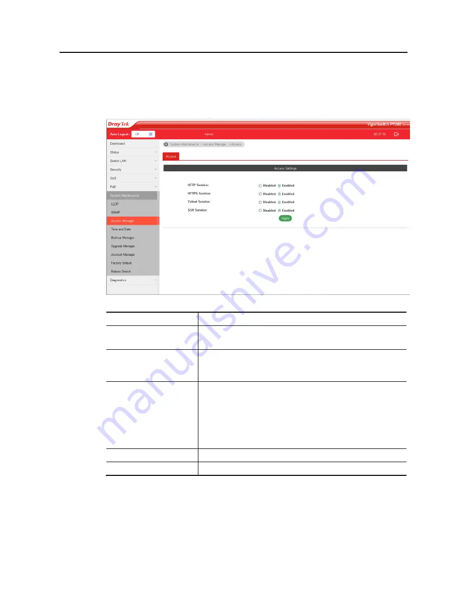 Draytek VigorSwitch P1280 User Manual Download Page 95