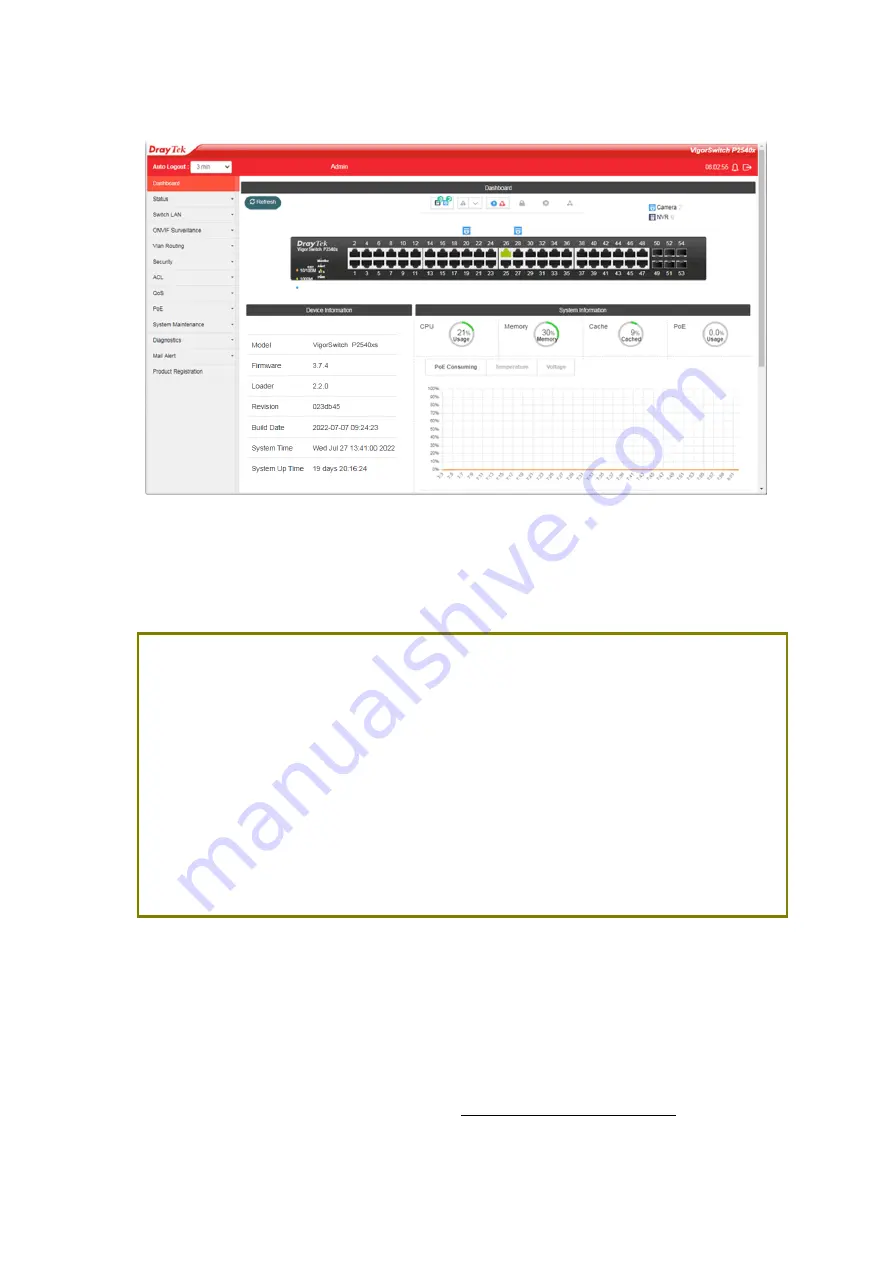 Draytek VigorSwitch P2540xs Quick Start Manual Download Page 7