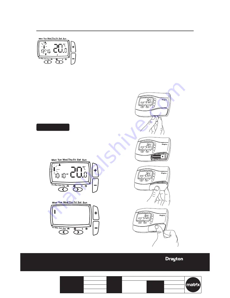 Drayton DIGISTAT+2RF Installation & User Manual Download Page 21