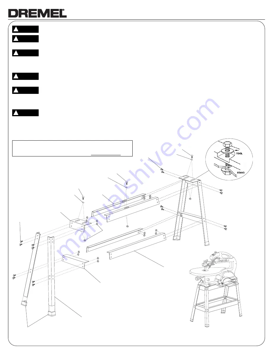 Dremel 18500 Assembly Instructions Download Page 1