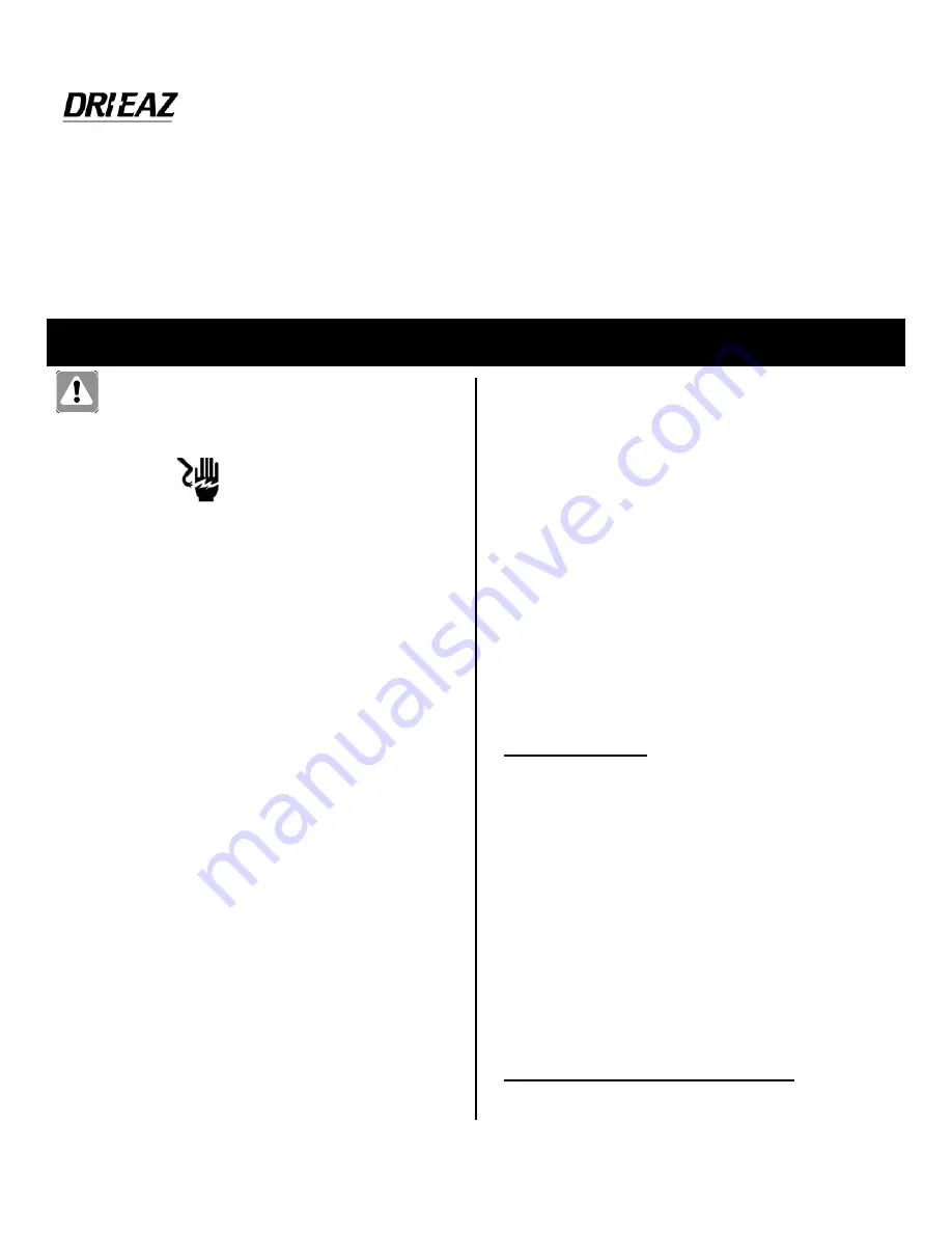 Dri-Eaz Studebaker AirPath Owner'S Manual Download Page 7