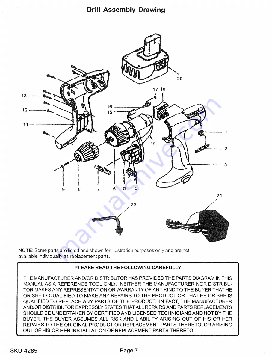 Drill Master 4285 Скачать руководство пользователя страница 7