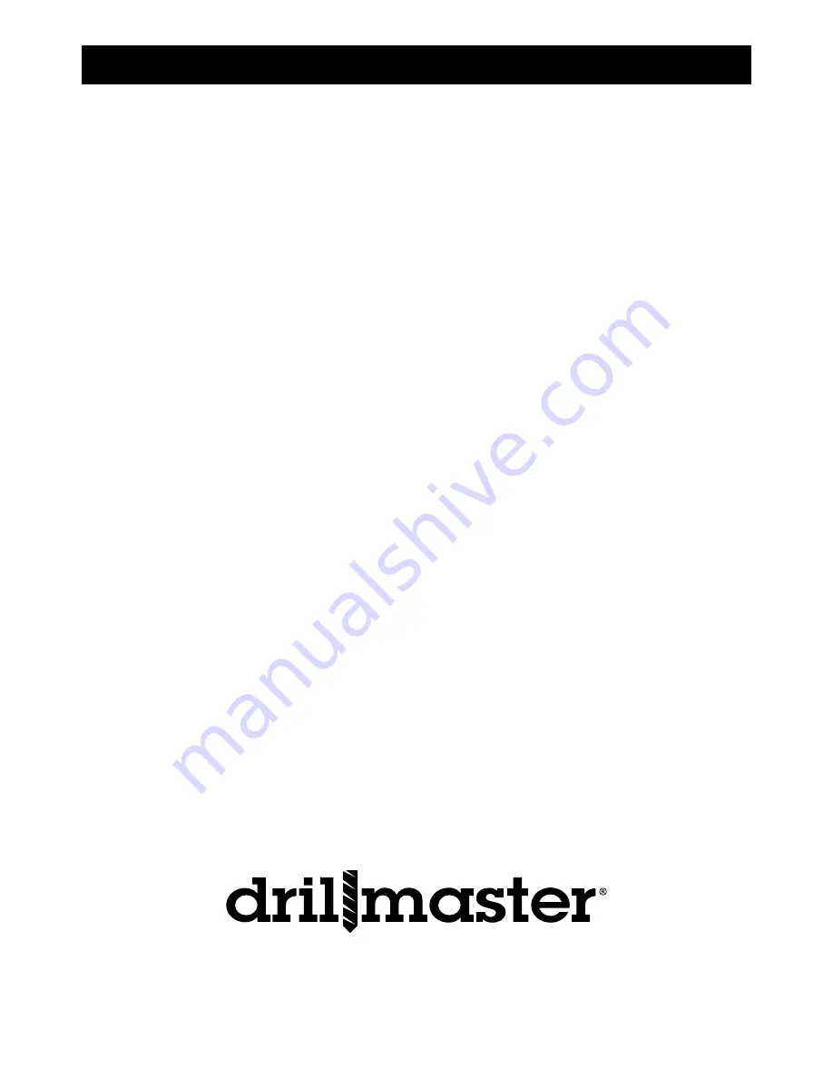 Drill Master 91938 Owner'S Manual & Safety Instructions Download Page 16