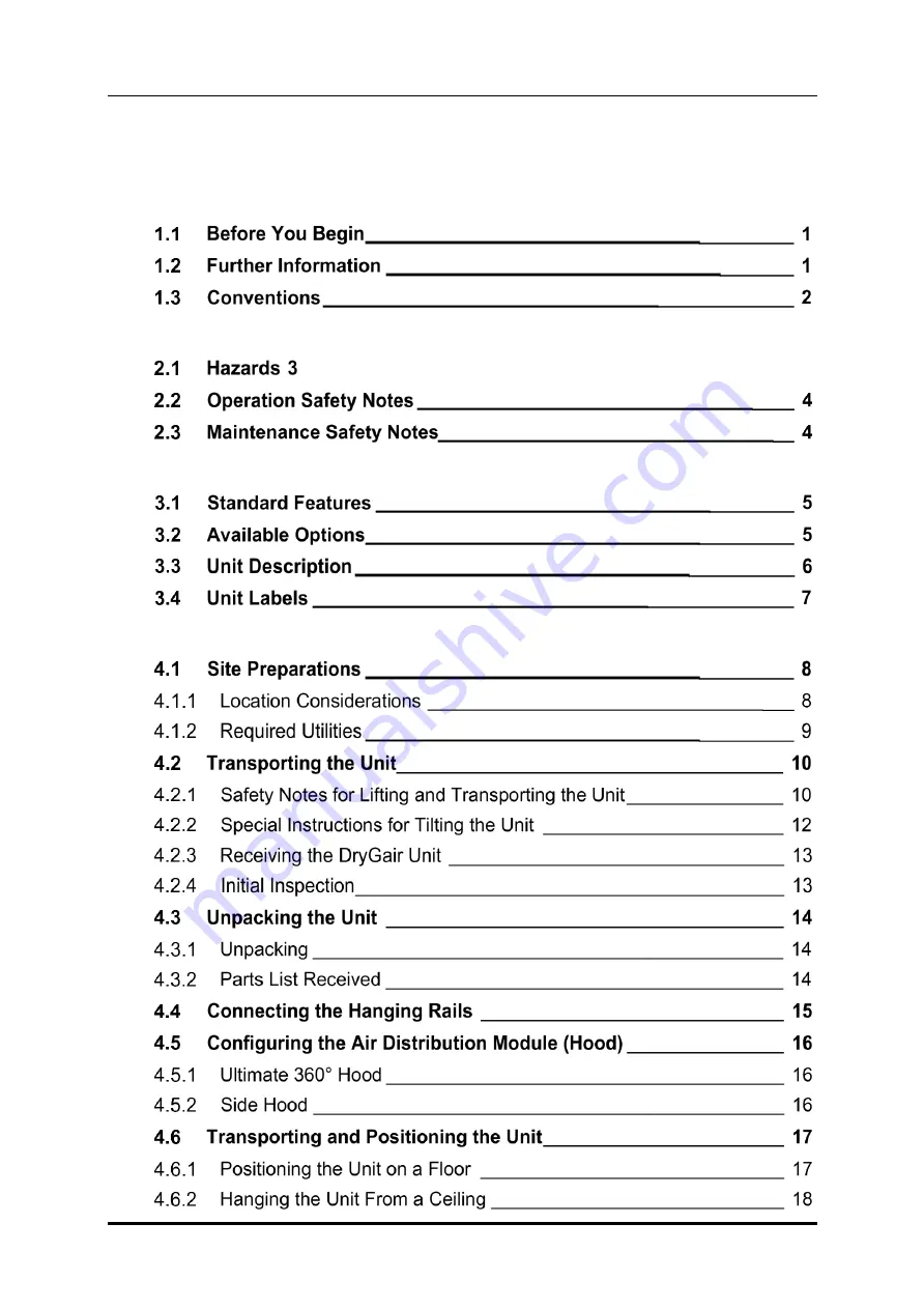 DryGair DG-X Installation, Operation And Maintenance Manual Download Page 3