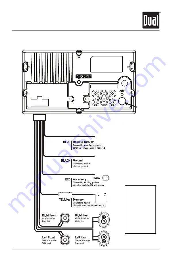 Dual DXDM280BT Скачать руководство пользователя страница 3