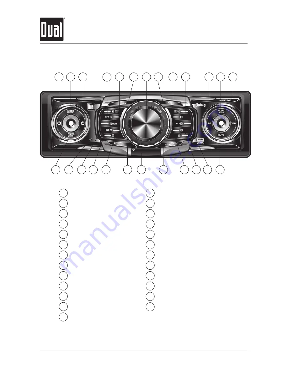 Dual XDM7610 Скачать руководство пользователя страница 4